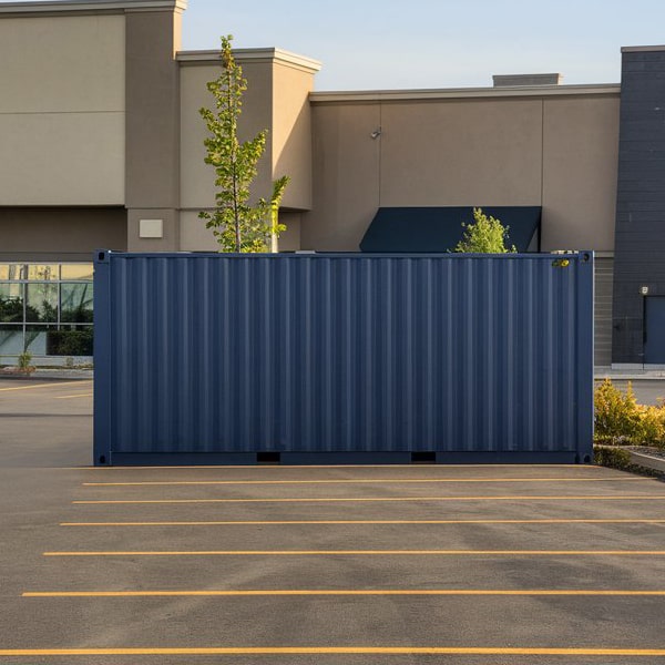 commercial storage containers can be delivered to your location using a truck or crane, depending on the size and weight of the unit